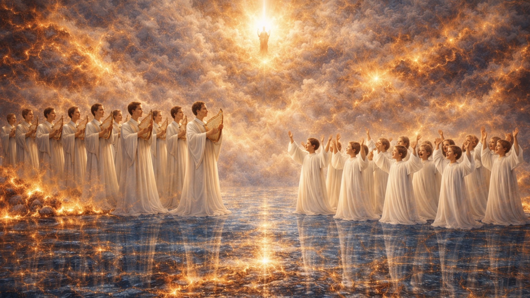 天使合唱与神圣光辉