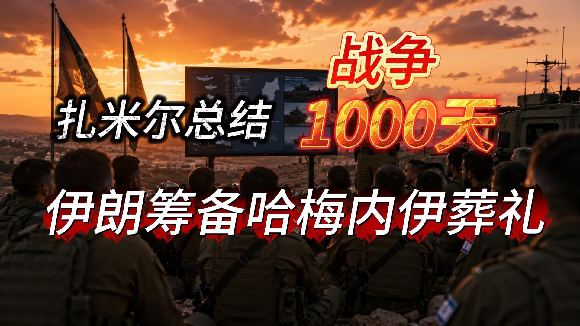扎米尔上将在总参谋部形势评估会议上表示，今天是本轮战争爆发1000天。这场战争始于以色列建国以来最严重的 ...